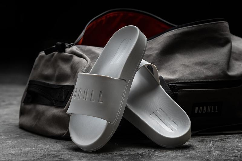 Grey Nobull Arctic Men's Slides | CA P1184J